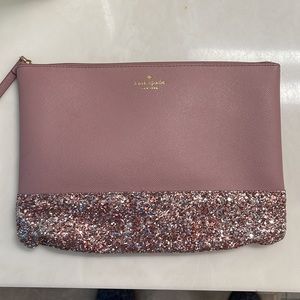 Kate Spade Glitter Cosmetic Bag